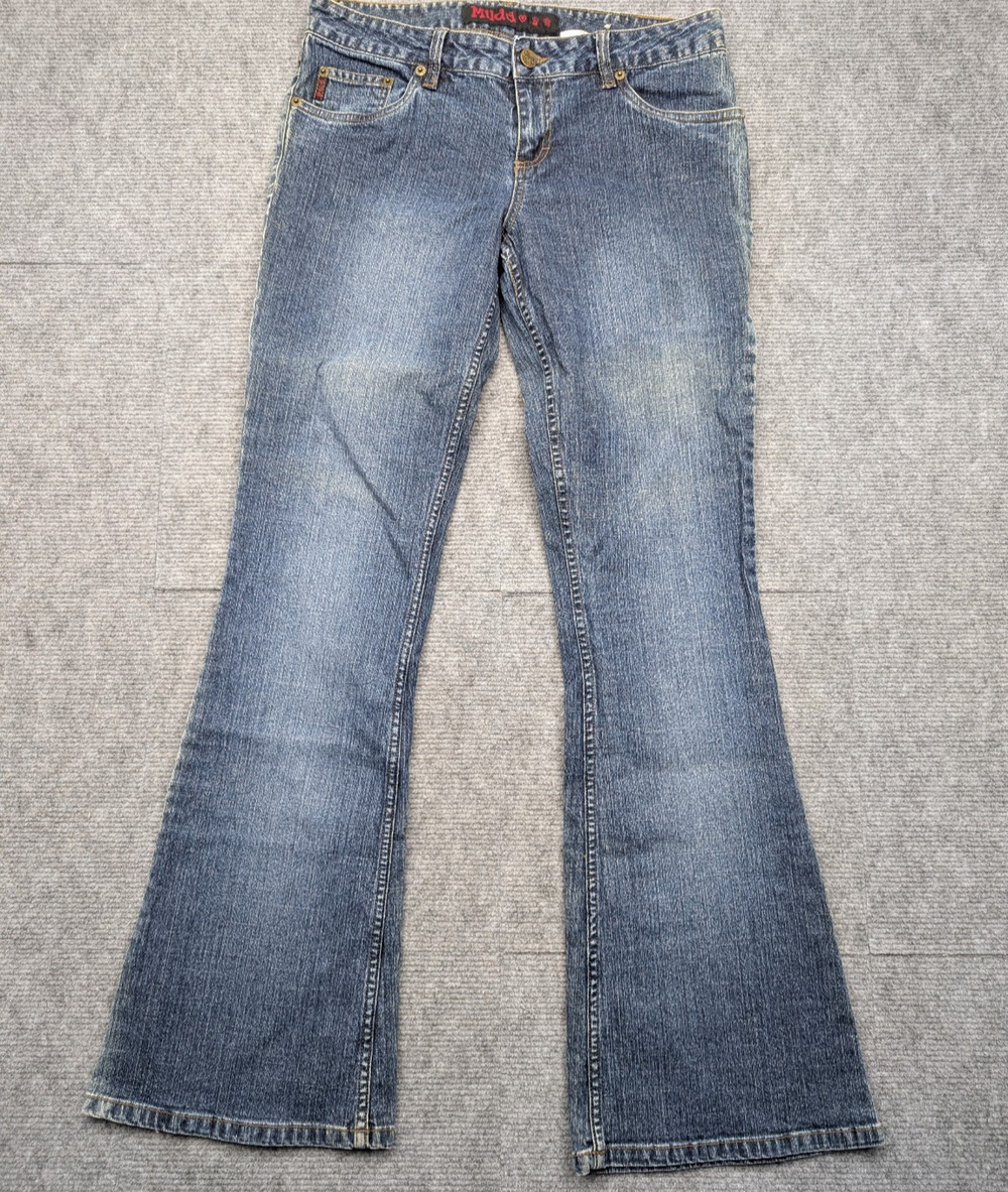 Vintage Mudd Jeans Womens 9 Boot Cut Low Rise Y2K Flare 90s Blue Denim Classic